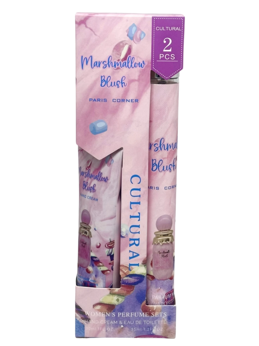 Kit Perfume y crema de manos marashmellow Blush Cultural